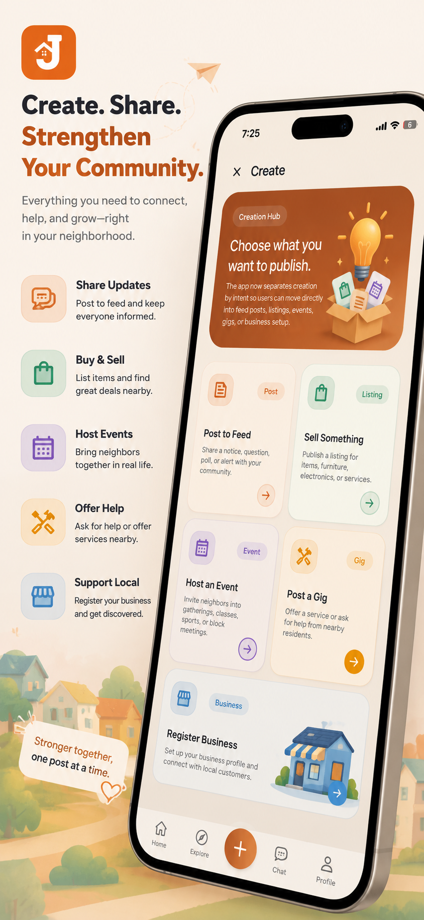 JiraniFy mobile app local discovery screen