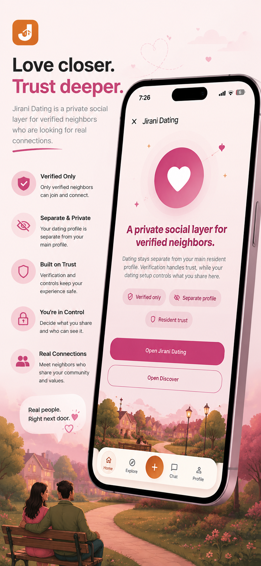 JiraniFy mobile app event screen